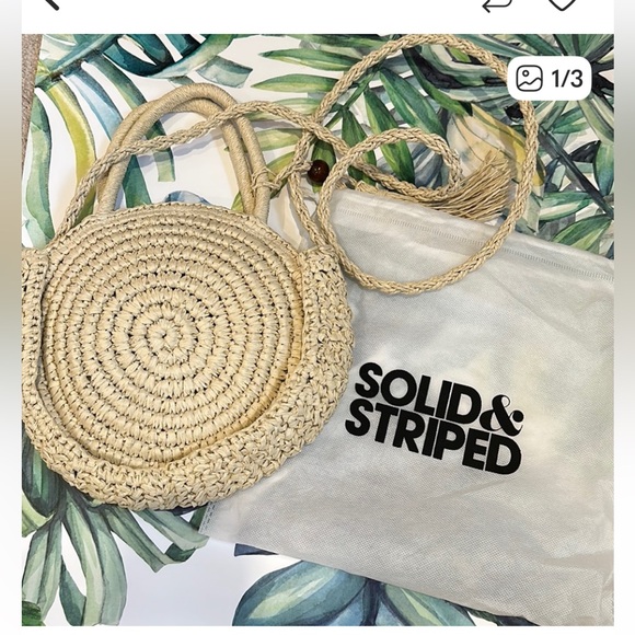 SOLID & STRIPED Handbags - SOLID & STRIPED Natural Woven Shoulder Bag New in dust bag